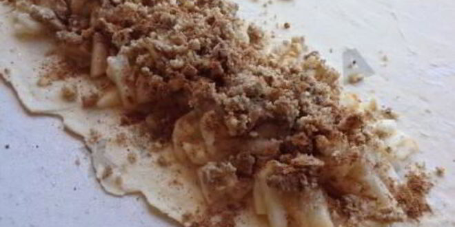 Рецепт яблочного штруделя с кислыми яблоками