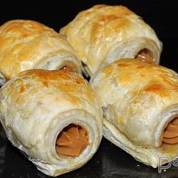 Рецепт Слоеных трубочек с вареной сгущенкой