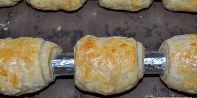 Рецепт слоеных трубочек с вареной сгущенкой