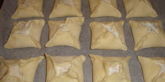 Рецепт слоек по-киевски с творогом