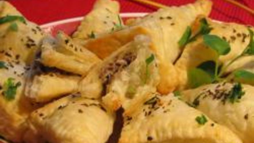 Рецепт слоек с грибами