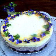 Рецепт Сырника с черникой Фиалки