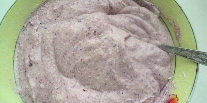 Рецепт сырника с черникой фиалки