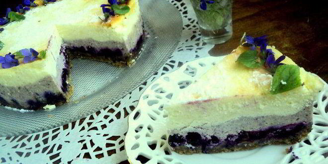 Рецепт сырника с черникой фиалки