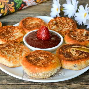 Рецепт Сырников без муки на сковороде