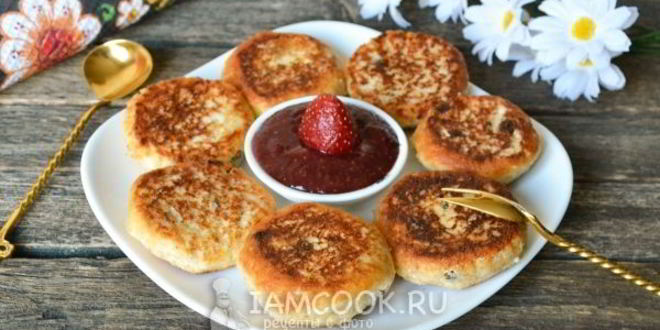 Рецепт сырников без муки на сковороде