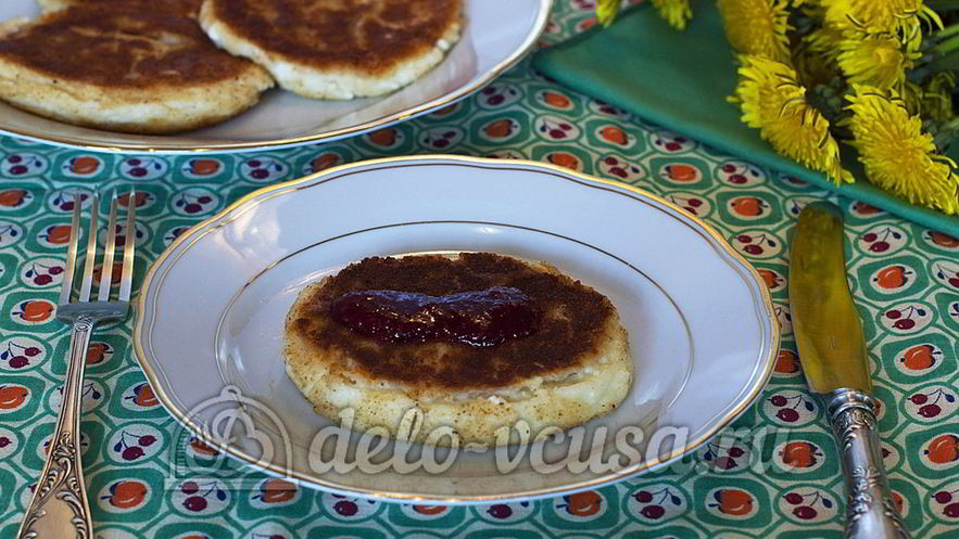 Рецепт сырников с вареньем