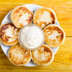 Рецепт Сырников с яблоками