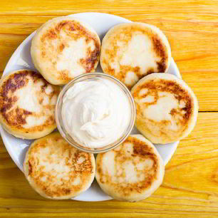 Рецепт Сырников с яблоками