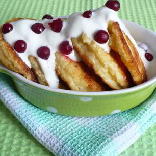 Рецепт Сырников ванильных с курагой