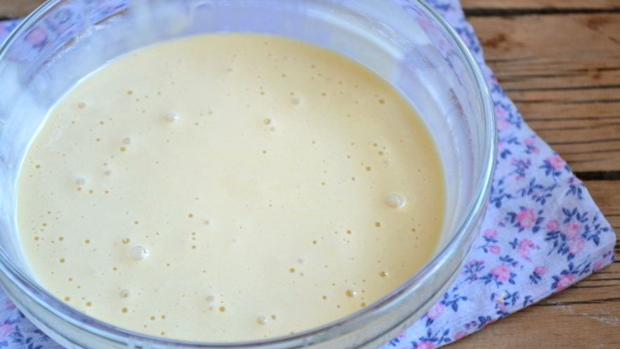 Рецепт бисквитного теста с молоком