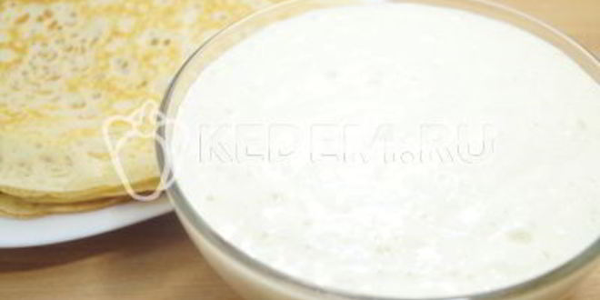 Рецепт дрожжевого теста для блинов