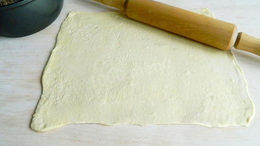 Рецепт слоеного дрожжевого теста для рулета