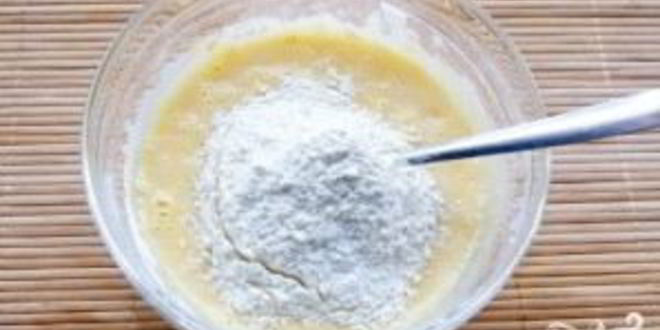 Рецепт бисквита на кефире с консервированным щавелем