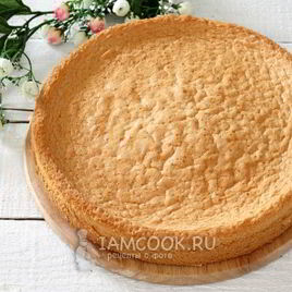 Рецепт Бисквита на кипятке