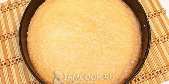 Рецепт бисквита на кипятке