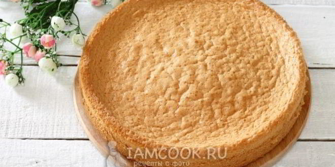 Рецепт бисквита на кипятке