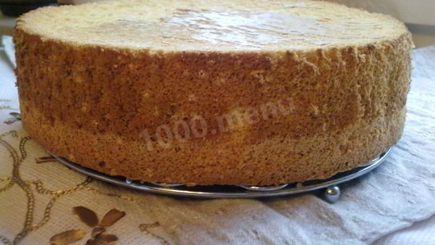 Рецепт бисквита на крахмале