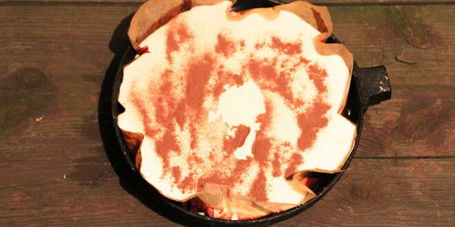 Рецепт бисквита с яблоками