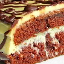 Бисквитный шоколадно-кокосовый торт