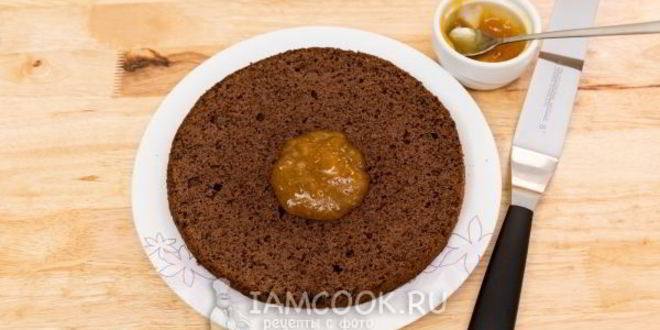 Рецепт бисквитного торта с джемом