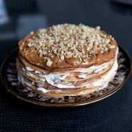 Рецепт Блинного торта со сгущенкой