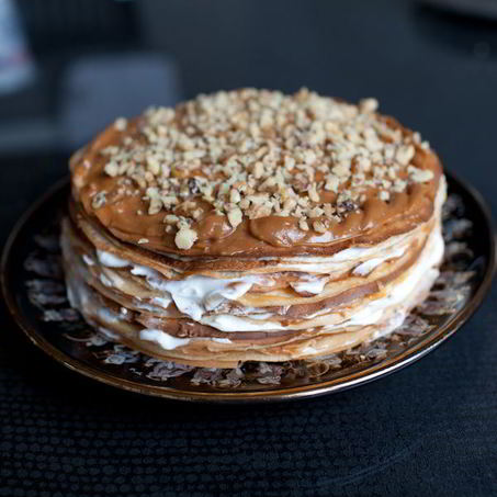 Рецепт Блинного торта со сгущенкой