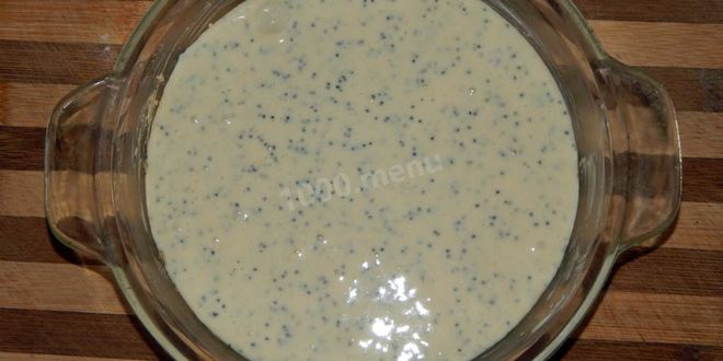 Рецепт макового торта со сметаной