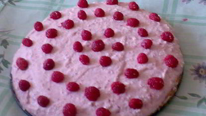 Рецепт Малинова-творожного торт