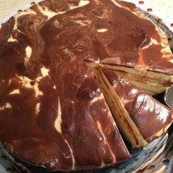 Рецепт Мраморного торта Птичье молоко