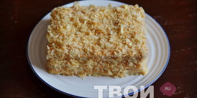 Рецепт наполеона из слоеного теста