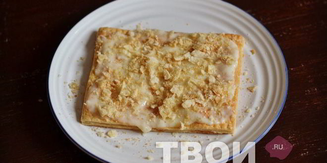 Рецепт наполеона из слоеного теста