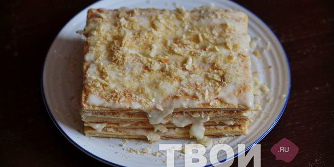 Рецепт наполеона из слоеного теста