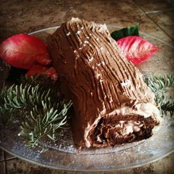 Рецепт Рождественского торта Полено