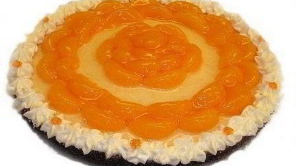 Рецепт Шоколадна-мандаринового бисквитный торт