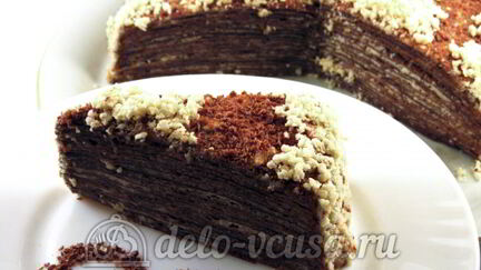 Рецепт Шоколадного блинного торта