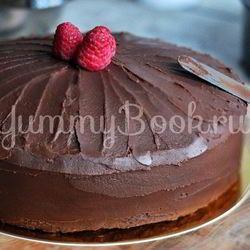 Рецепт Шоколадного торта с малиной