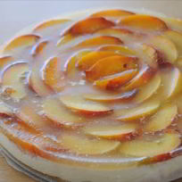 Рецепт Торта без выпечки Персиковая роза