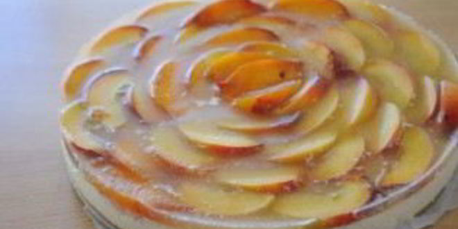 Рецепт торта без выпечки персиковая роза