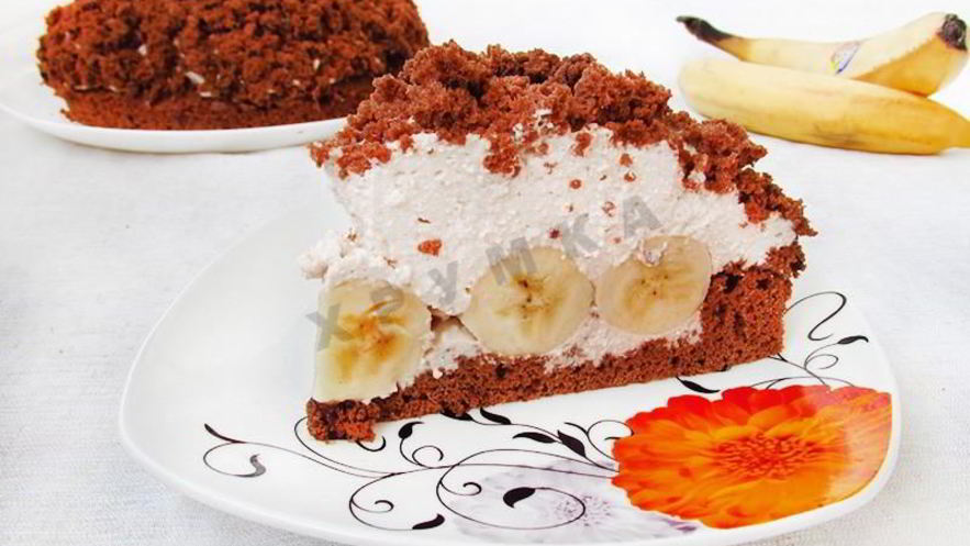 Рецепт торта норка крота банановый