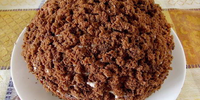 Рецепт торта норка крота банановый