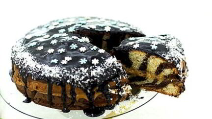 Рецепт Торта Зебра на сметане