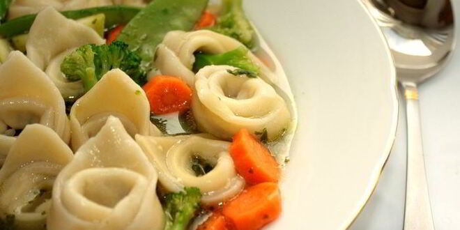 Рецепт тортеллиней примавера