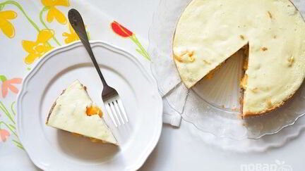 Рецепт Творожного торта с фруктами в мультиварке