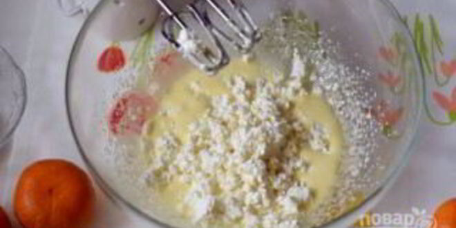 Рецепт творожного торта с фруктами в мультиварке