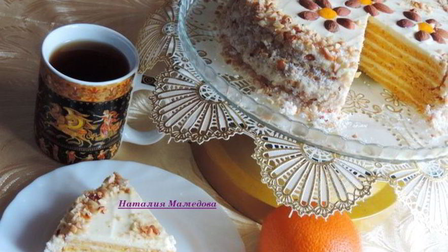 Рецепт тыквенно-апельсинового торт восторг