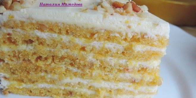 Рецепт тыквенно-апельсинового торт восторг