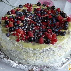 Рецепт Ягодного торта Саша