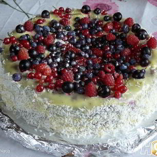 Рецепт Ягодного торта Саша