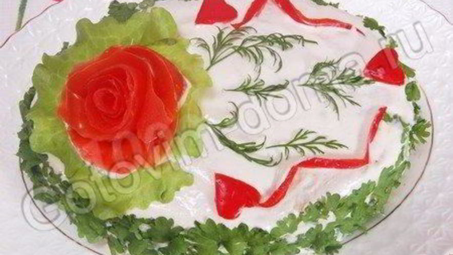 Рецепт закусочного мясного торта